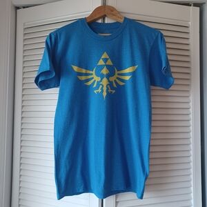 Legend of Zelda Men's Small T-shirt Green Vintage Retro Gaming Link